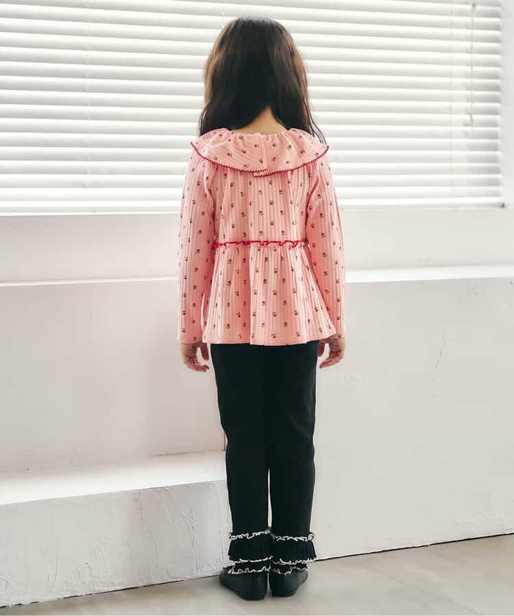 日本童裝 apres les cours 荷葉邊羅紋長褲 80-130cm 女童款 秋季 PANTS