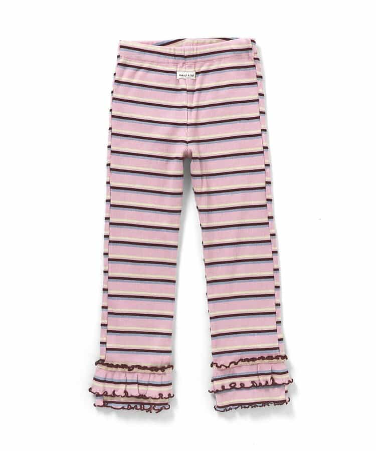日本童裝 apres les cours 荷葉邊羅紋長褲 80-130cm 女童款 秋季 PANTS