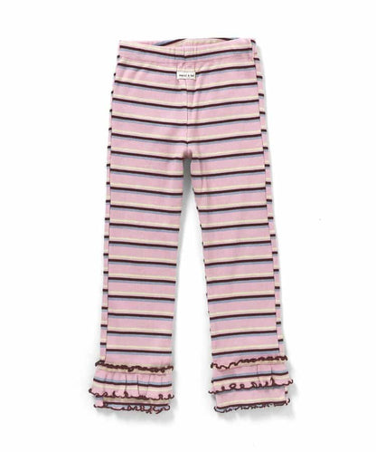 日本童裝 apres les cours 荷葉邊羅紋長褲 80-130cm 女童款 秋季 PANTS