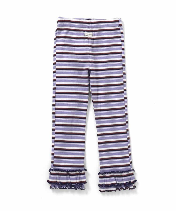 日本童裝 apres les cours 荷葉邊羅紋長褲 80-130cm 女童款 秋季 PANTS