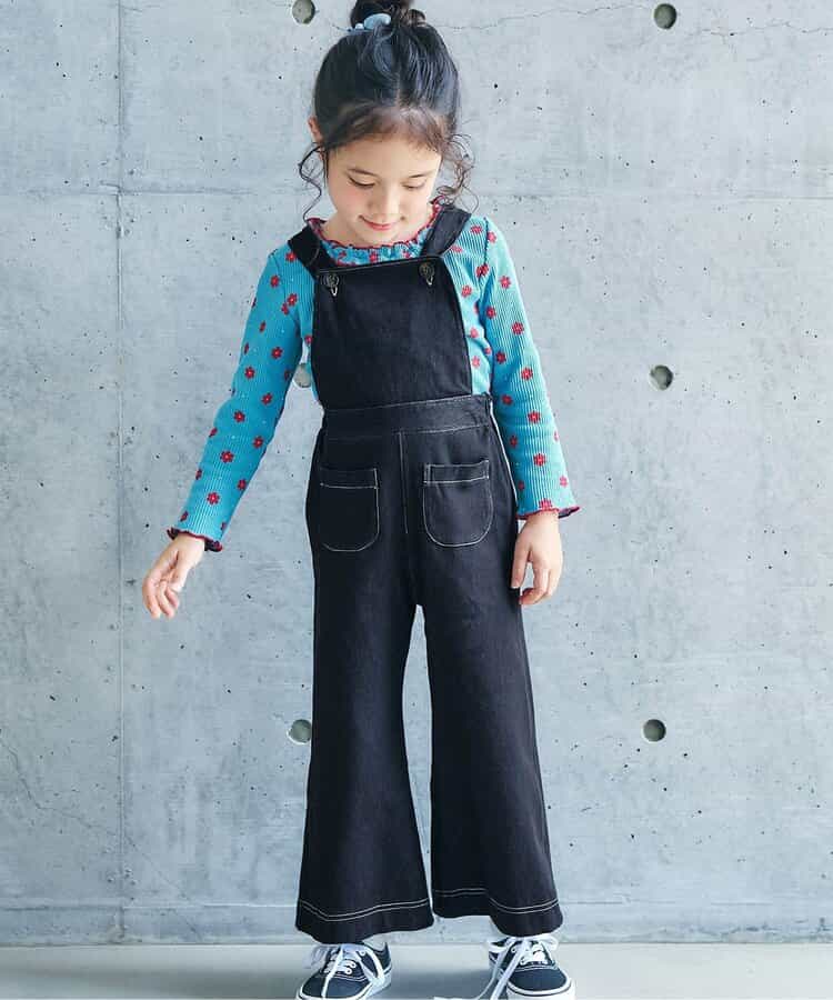 日本童裝 apres les cours 喇叭背帶褲 70-130cm 男童款/女童款 秋季 初生嬰兒 Jumpsuit