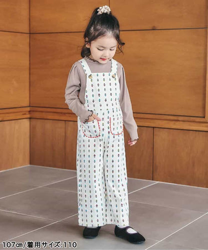 日本童裝 apres les cours 喇叭背帶褲 70-130cm 男童款/女童款 秋季 初生嬰兒 Jumpsuit
