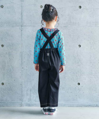 日本童裝 apres les cours 喇叭背帶褲 70-130cm 男童款/女童款 秋季 初生嬰兒 Jumpsuit