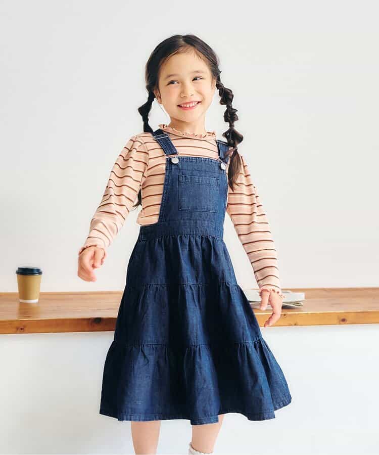 日本童裝 apres les cours 背帶連身裙 80-140cm 女童款 秋季 DRESSES