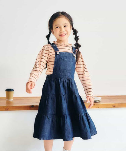 日本童裝 apres les cours 背帶連身裙 80-140cm 女童款 秋季 DRESSES