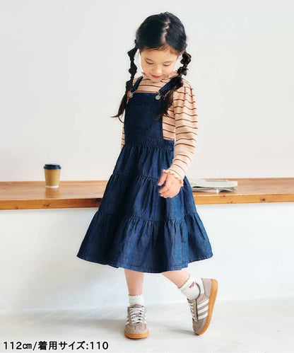 日本童裝 apres les cours 背帶連身裙 80-140cm 女童款 秋季 DRESSES