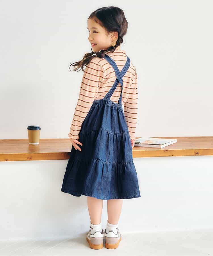 日本童裝 apres les cours 背帶連身裙 80-140cm 女童款 秋季 DRESSES