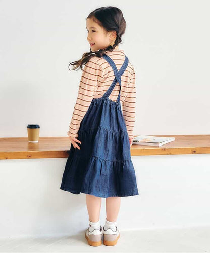 日本童裝 apres les cours 背帶連身裙 80-140cm 女童款 秋季 DRESSES