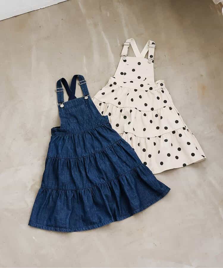 日本童裝 apres les cours 背帶連身裙 80-140cm 女童款 秋季 DRESSES