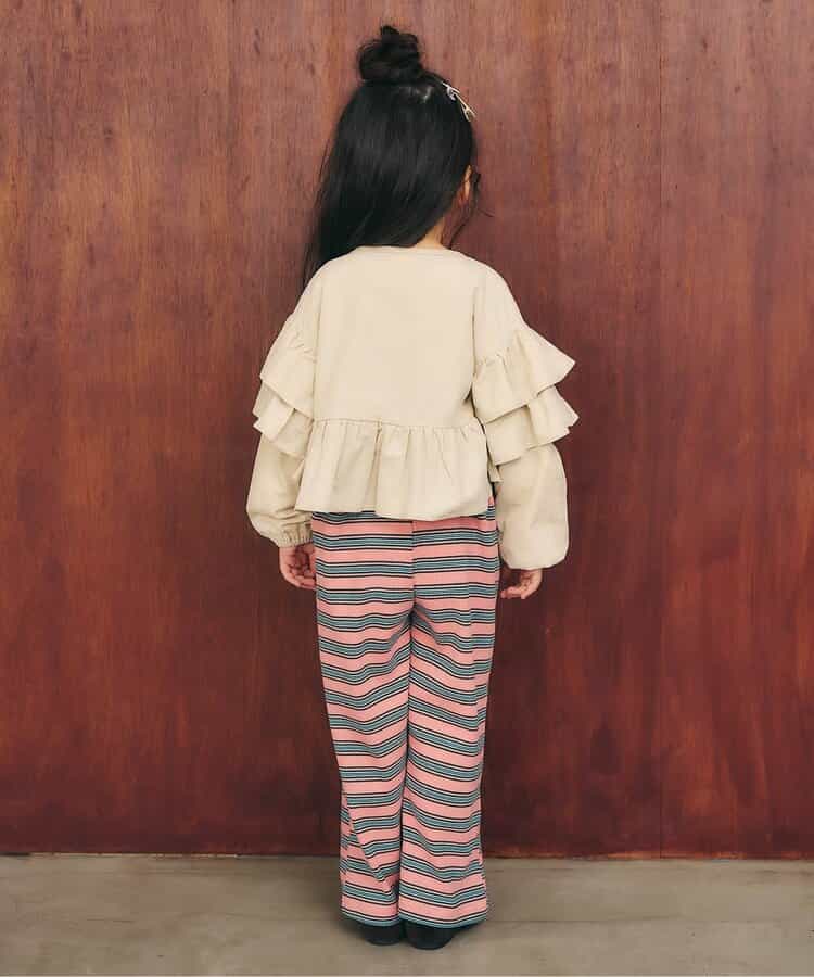 日本童裝 apres les cours 荷葉邊燈芯絨上衣外套 80-130cm 女童款 秋季 OUTERWEAR TOPS