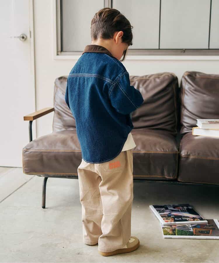 日本童裝 apres les cours 前拉鍊襯衫 90-130cm 男童款 秋季 OUTERWEAR