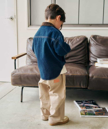 日本童裝 apres les cours 前拉鍊襯衫 90-130cm 男童款 秋季 OUTERWEAR