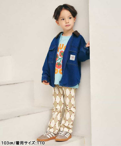 日本童裝 apres les cours 前拉鍊襯衫 90-130cm 男童款 秋季 OUTERWEAR