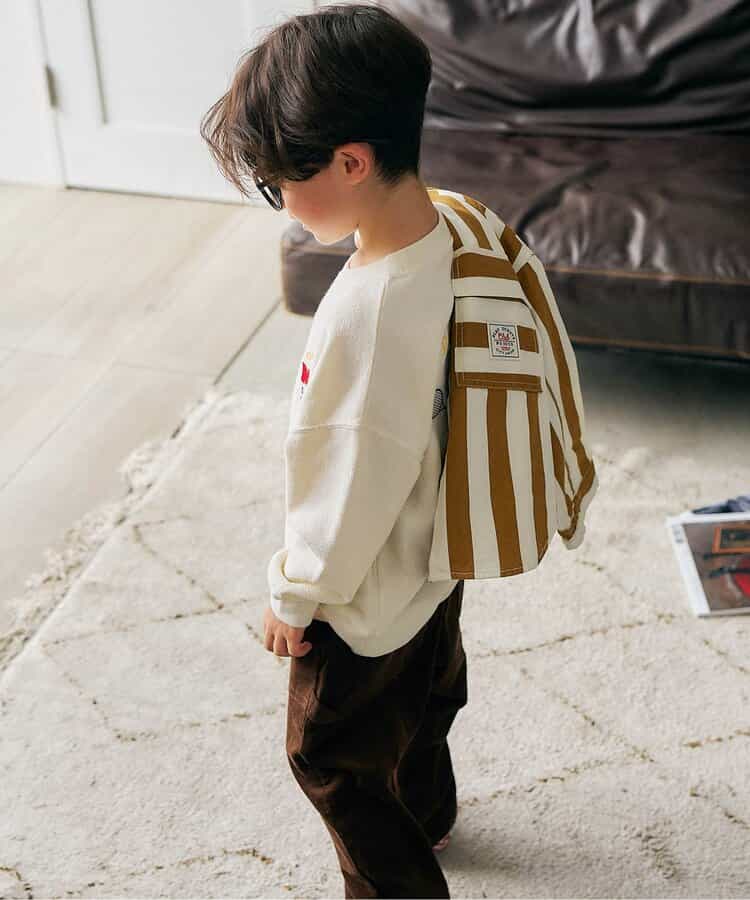 日本童裝 apres les cours 前拉鍊襯衫 90-130cm 男童款 秋季 OUTERWEAR
