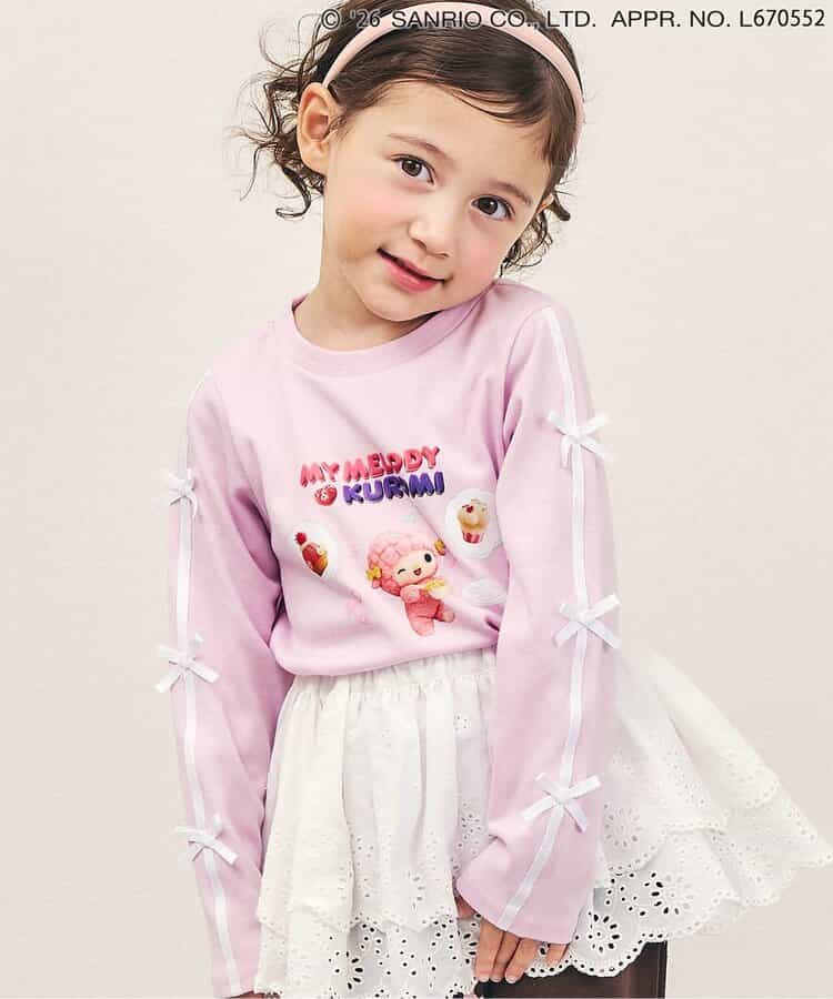 日本童裝 apres les cours x NETFLIX MYMELODY＆KUROMI上衣 80-140cm 女童款 秋季 TOPS