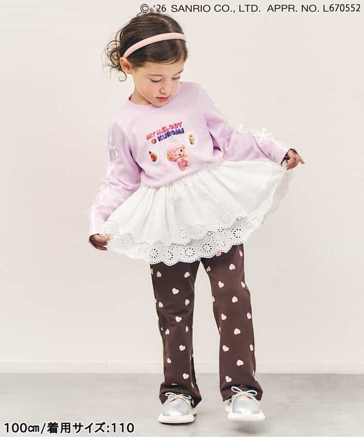 日本童裝 apres les cours x NETFLIX MYMELODY＆KUROMI上衣 80-140cm 女童款 秋季 TOPS