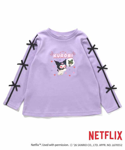日本童裝 apres les cours x NETFLIX MYMELODY＆KUROMI上衣 80-140cm 女童款 秋季 TOPS