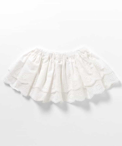 日本童裝 apres les cours 蕾絲配襯短裙 80-130cm 女童款 秋季 SKIRTS 衣服配件