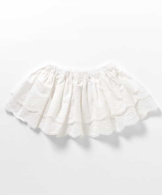 日本童裝 apres les cours 蕾絲配襯短裙 80-130cm 女童款 秋季 SKIRTS 衣服配件