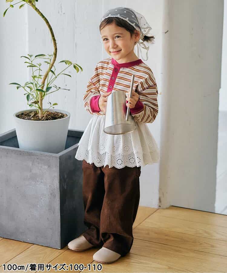 日本童裝 apres les cours 蕾絲配襯短裙 80-130cm 女童款 秋季 SKIRTS 衣服配件