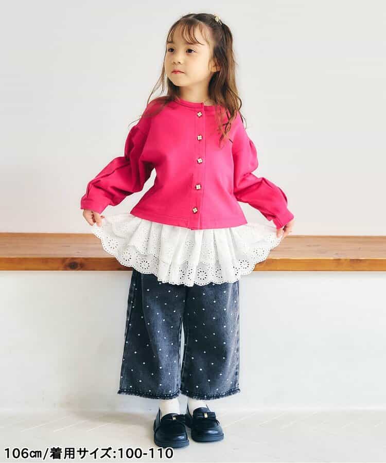 日本童裝 apres les cours 蕾絲配襯短裙 80-130cm 女童款 秋季 SKIRTS 衣服配件