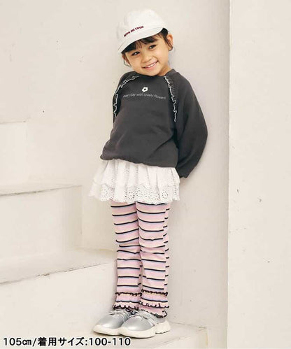 日本童裝 apres les cours 蕾絲配襯短裙 80-130cm 女童款 秋季 SKIRTS 衣服配件