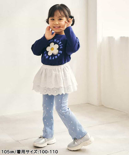 日本童裝 apres les cours 蕾絲配襯短裙 80-130cm 女童款 秋季 SKIRTS 衣服配件
