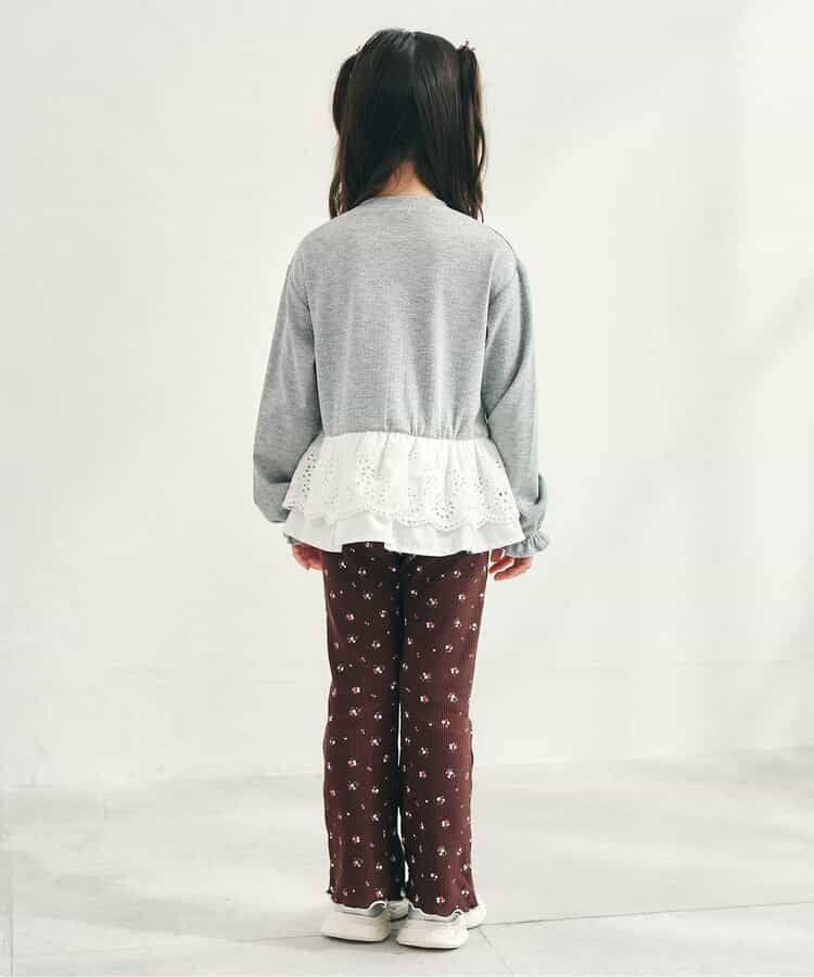 日本童裝 apres les cours 華夫格紋喇叭褲 80-140cm 女童款 秋季 PANTS
