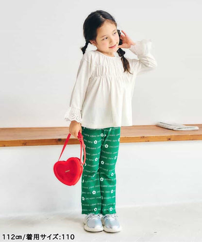 日本童裝 apres les cours 華夫格紋喇叭褲 80-140cm 女童款 秋季 PANTS