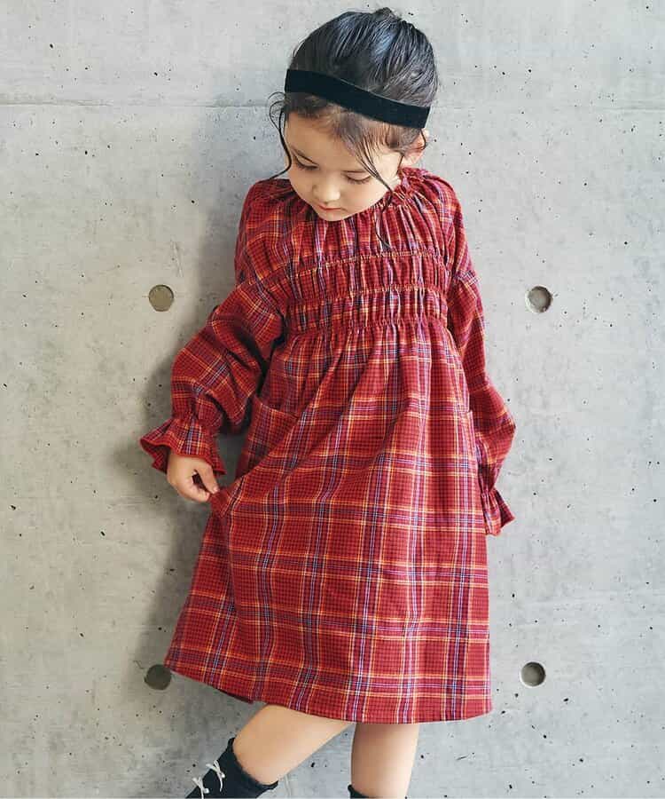 日本童裝 apres les cours 芭菲連身裙 80-140cm 女童款 秋季 DRESSES 聖誕紅/新年紅