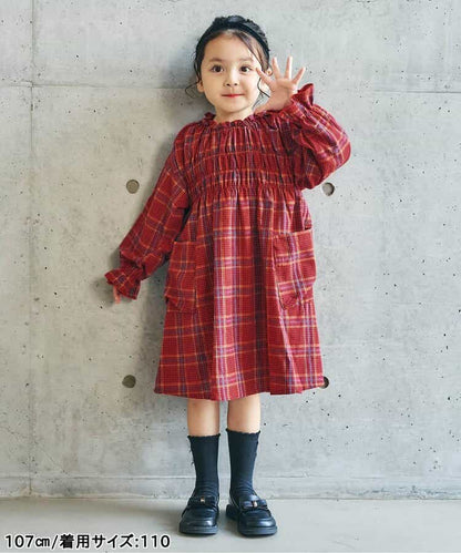 日本童裝 apres les cours 芭菲連身裙 80-140cm 女童款 秋季 DRESSES 聖誕紅/新年紅