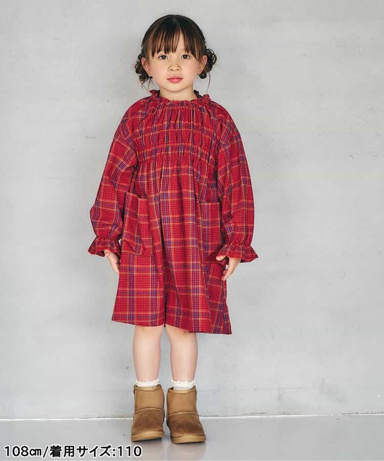 日本童裝 apres les cours 芭菲連身裙 80-140cm 女童款 秋季 DRESSES 聖誕紅/新年紅
