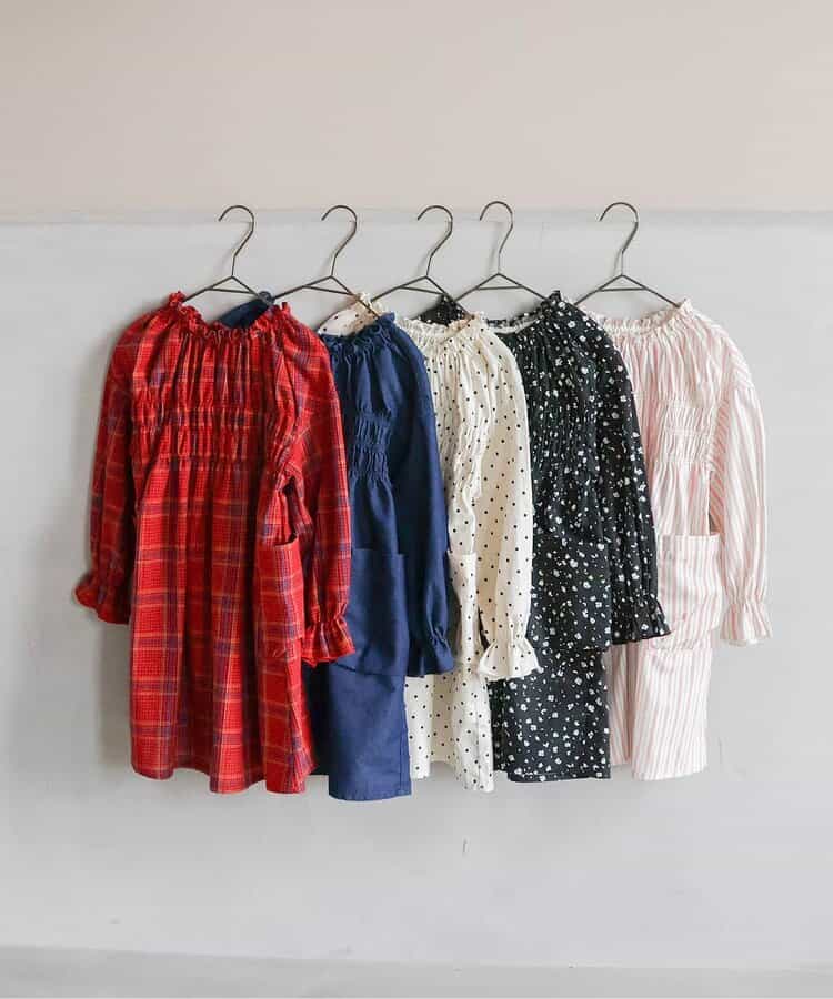 日本童裝 apres les cours 芭菲連身裙 80-140cm 女童款 秋季 DRESSES 聖誕紅/新年紅
