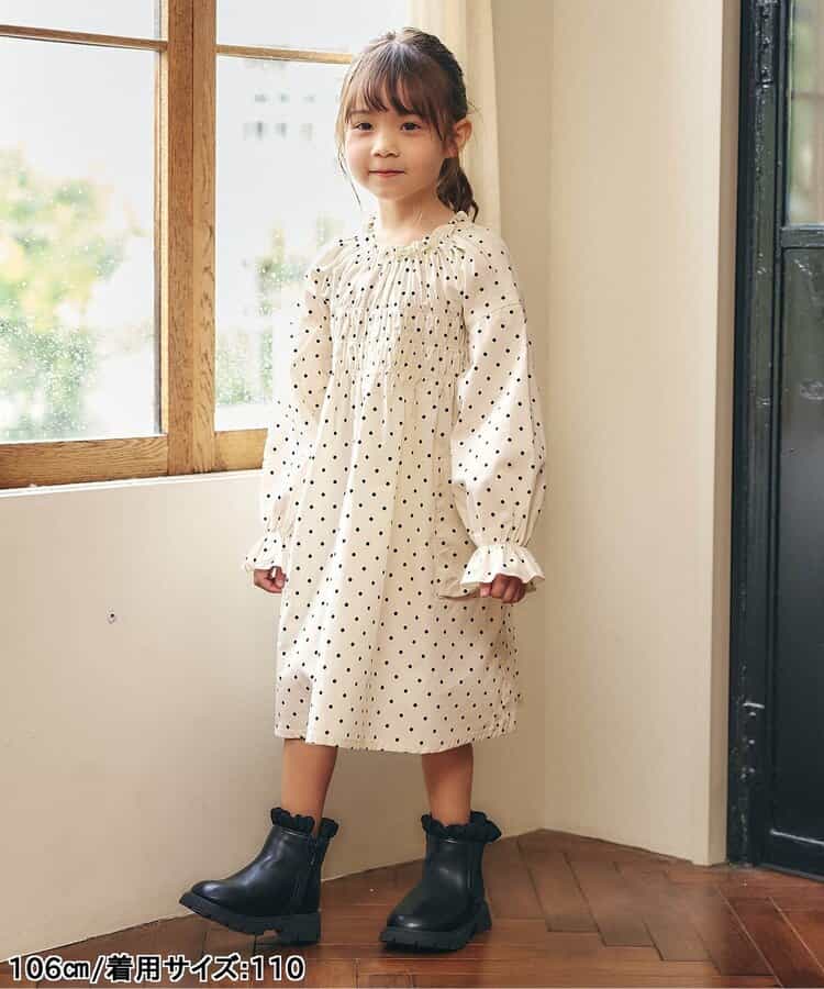 日本童裝 apres les cours 芭菲連身裙 80-140cm 女童款 秋季 DRESSES 聖誕紅/新年紅