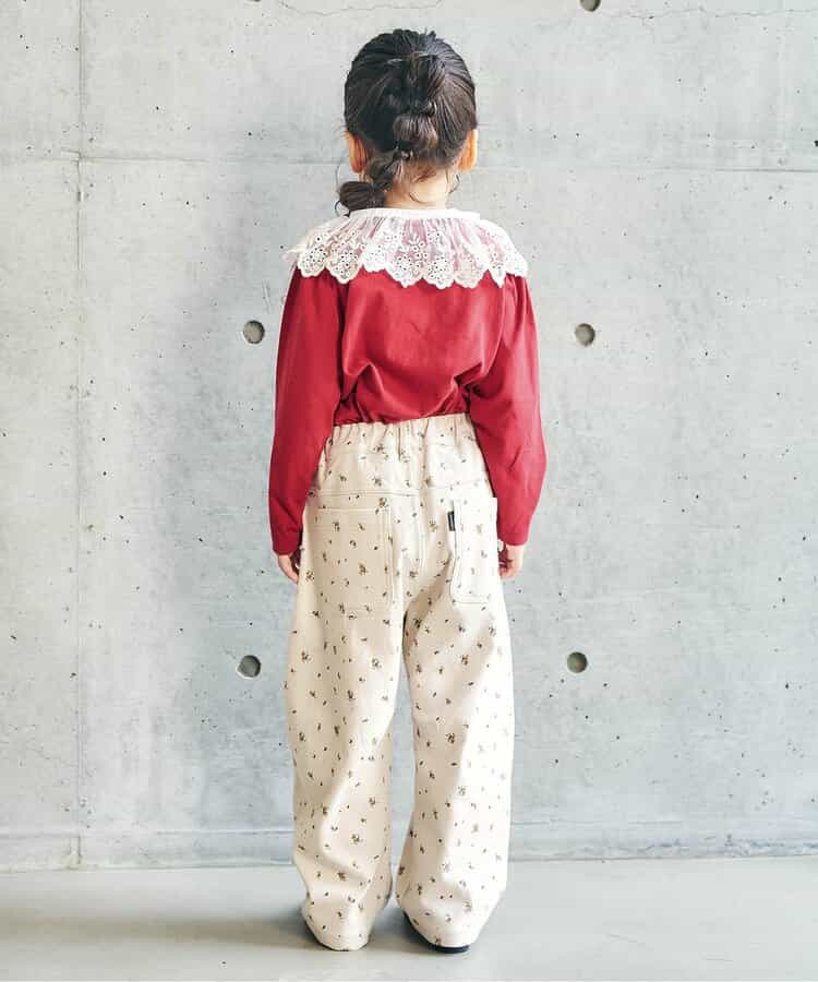 日本童裝 apres les cours 印花上衣 80-140cm 女童款 秋季 TOPS 聖誕紅/新年紅