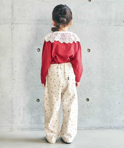 日本童裝 apres les cours 印花上衣 80-140cm 女童款 秋季 TOPS 聖誕紅/新年紅