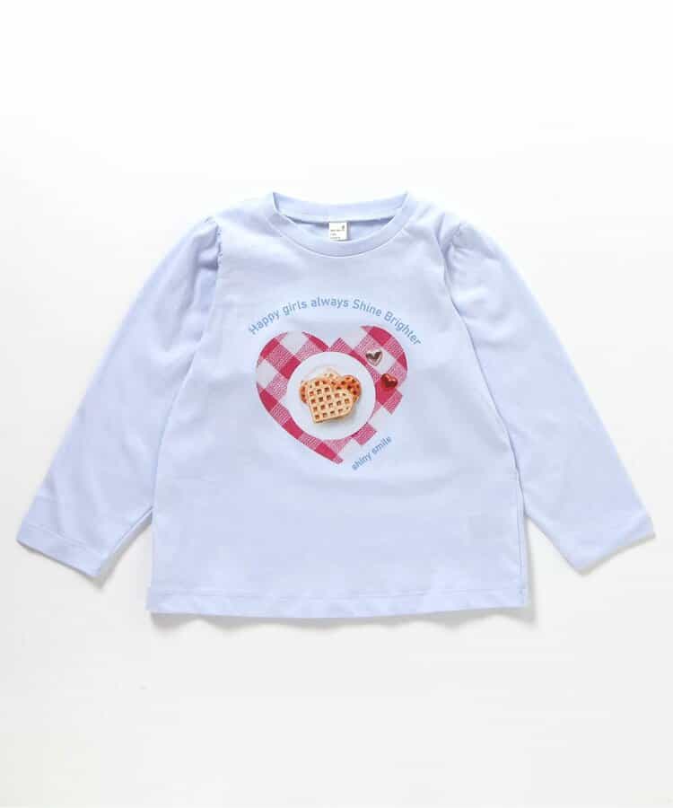 日本童裝 apres les cours 印花上衣 80-140cm 女童款 秋季 TOPS 聖誕紅/新年紅