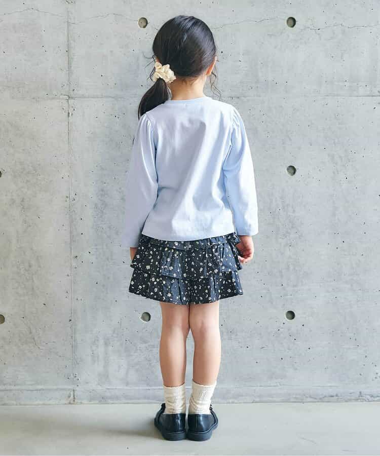 日本童裝 apres les cours 印花上衣 80-140cm 女童款 秋季 TOPS 聖誕紅/新年紅