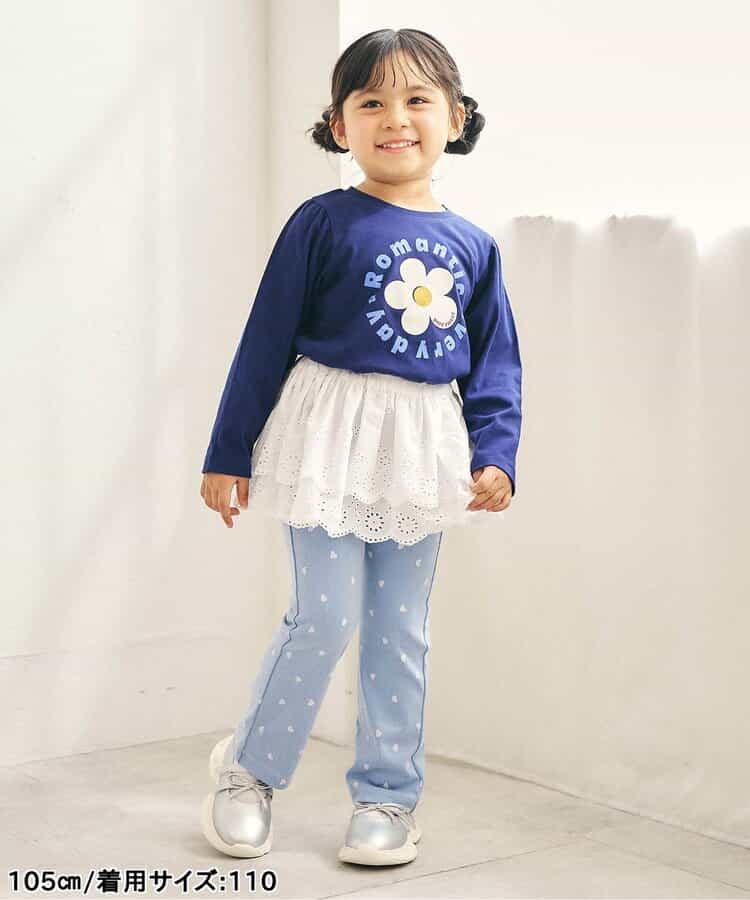 日本童裝 apres les cours 印花上衣 80-140cm 女童款 秋季 TOPS 聖誕紅/新年紅