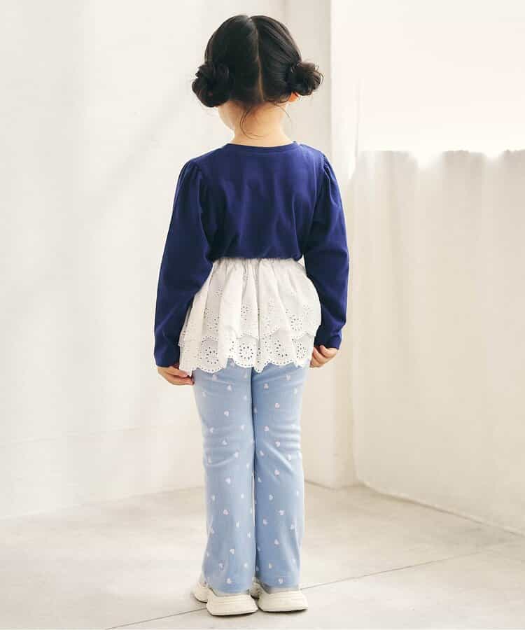 日本童裝 apres les cours 印花上衣 80-140cm 女童款 秋季 TOPS 聖誕紅/新年紅