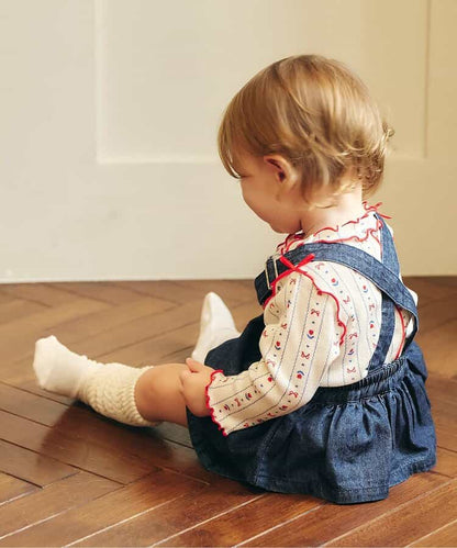 日本童裝 apres les cours 吊帶連身裙 70-80cm 女童款 初生嬰兒 秋季 DRESSES