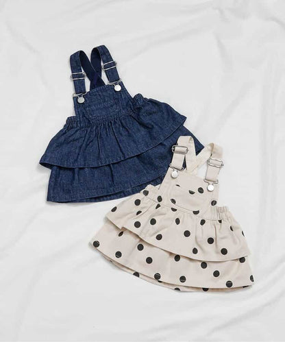 日本童裝 apres les cours 吊帶連身裙 70-80cm 女童款 初生嬰兒 秋季 DRESSES