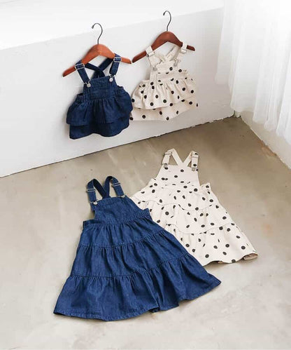 日本童裝 apres les cours 吊帶連身裙 70-80cm 女童款 初生嬰兒 秋季 DRESSES