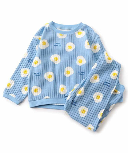 日本童裝 apres les cours 睡衣 80-130cm 男童款/女童款 秋季 TOPS PANTS 睡衣系列 おなかぺこぺこモチーフソックス