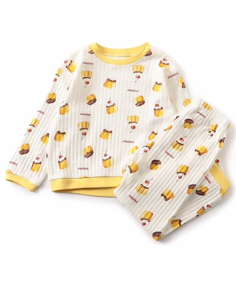 日本童裝 apres les cours 睡衣 80-130cm 男童款/女童款 秋季 TOPS PANTS 睡衣系列 おなかぺこぺこモチーフソックス