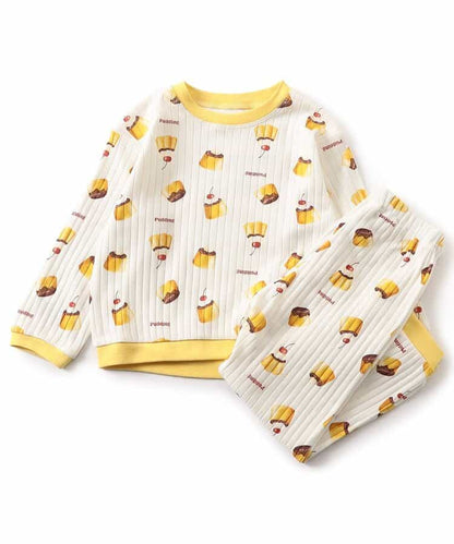 日本童裝 apres les cours 睡衣 80-130cm 男童款/女童款 秋季 TOPS PANTS 睡衣系列 おなかぺこぺこモチーフソックス