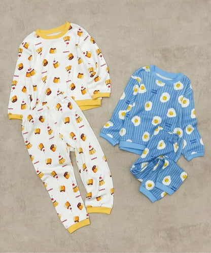 日本童裝 apres les cours 睡衣 80-130cm 男童款/女童款 秋季 TOPS PANTS 睡衣系列 おなかぺこぺこモチーフソックス