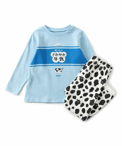 日本童裝 apres les cours 睡衣 80-130cm 男童款/女童款 秋季 TOPS PANTS 睡衣系列 おなかぺこぺこモチーフソックス