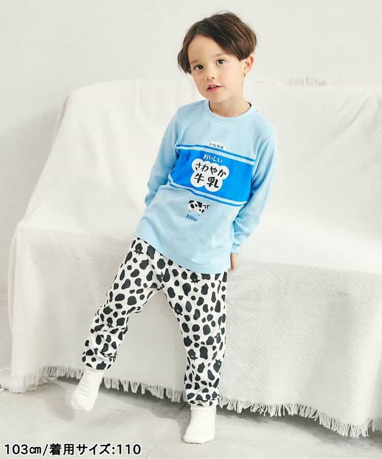 日本童裝 apres les cours 睡衣 80-130cm 男童款/女童款 秋季 TOPS PANTS 睡衣系列 おなかぺこぺこモチーフソックス
