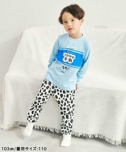 日本童裝 apres les cours 睡衣 80-130cm 男童款/女童款 秋季 TOPS PANTS 睡衣系列 おなかぺこぺこモチーフソックス
